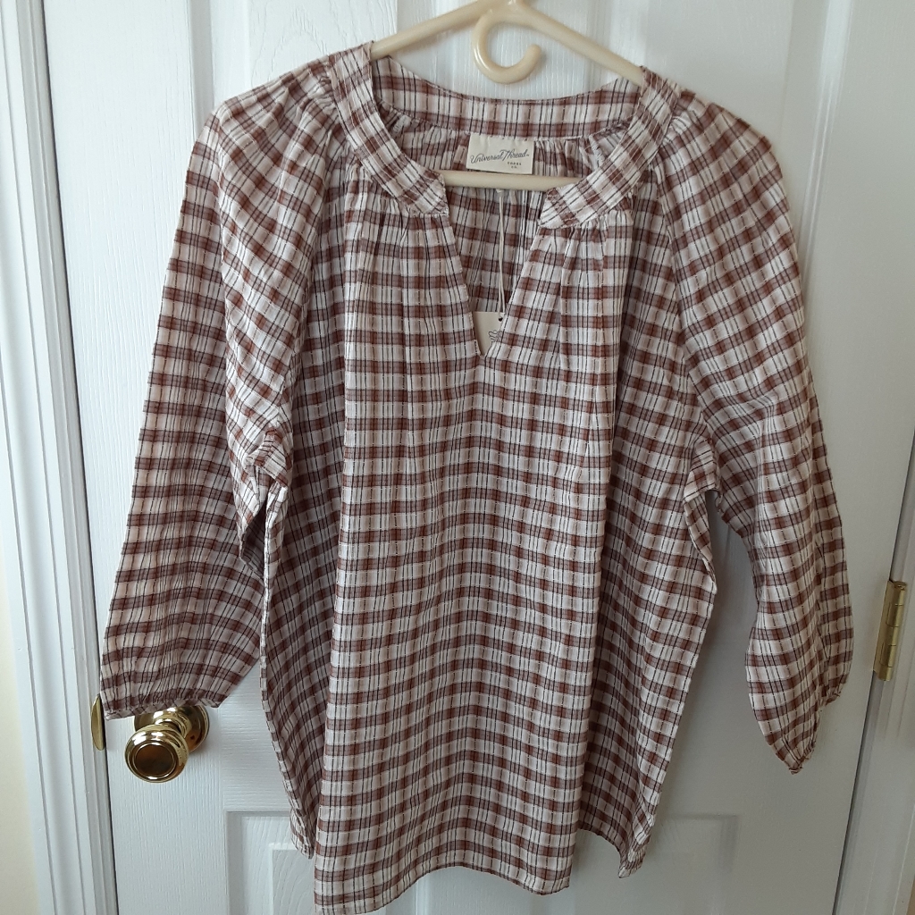 Nwt Universal Thread Plaid Tunic Size Small